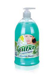 SAPONE MANI ALBA MUSCHIO BIANCO LT.1 X – Cartone da 12