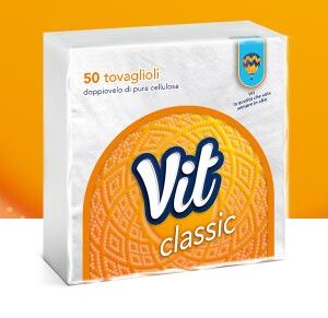 TOVAGLIOLI VIT CLASSIC 2V 33X33 50PZ X 48CF – Balla intera