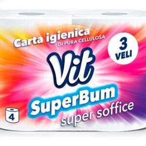 CARTA IGIENICA VIT SUPERBUM 3V ROT.4 – Balla da 12 (CF.12)