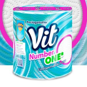 ASCIUGATUTTO VIT NUMBER ONE 2V C/MANIGLIA – Balla da 12 (CF.12)