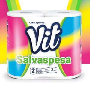 CARTA IGIENICA VIT SALVASPESA 2V ROT.4 – Balla da 15 (CF.15)
